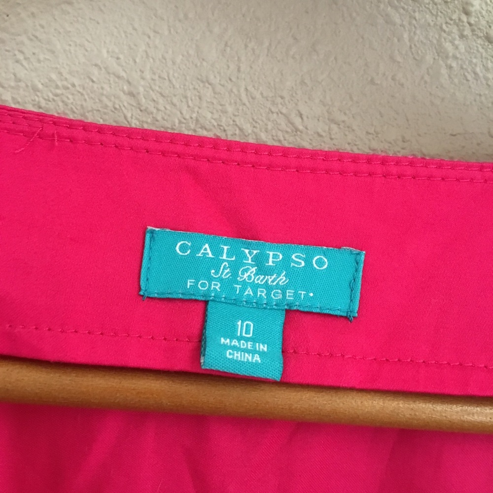 Calypso St. Barth Target Pink Mini Dress Size 10 - Picture 6 of 7